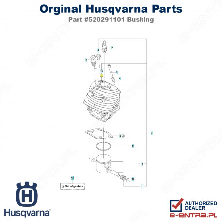 Tuleja pilarki Husqvarna