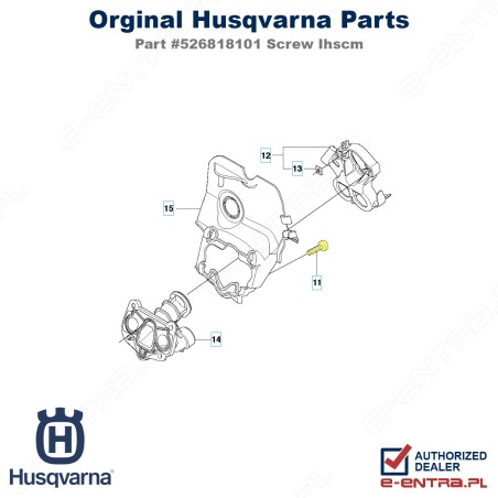 Śruba przegrody pilarki Husqvarna
