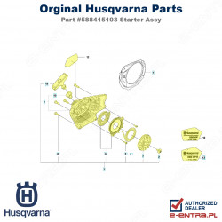 Rozrusznik pilarki Husqvarna 545, 550 XP