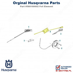 Folia podgrzewania uchwytu pilarki Husqvarna