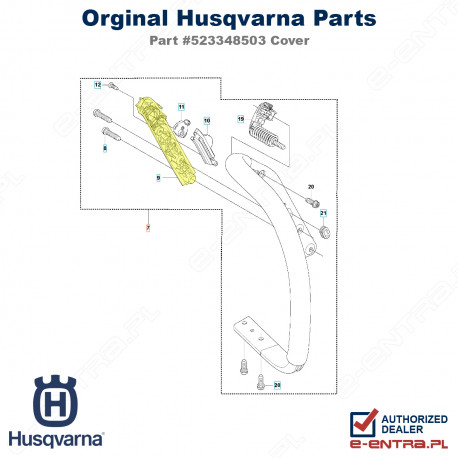 Pokrywa uchwytu pilarki Husqvarna