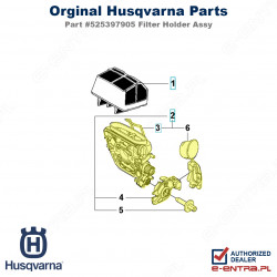 Wspornik filtra pilarki Husqvarna