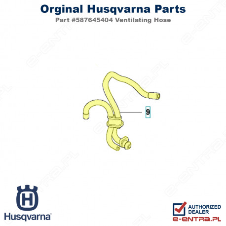 Przewód paliwa pilarki Husqvarna