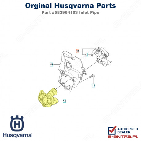 Rura wlotowa pilarki Husqvarna