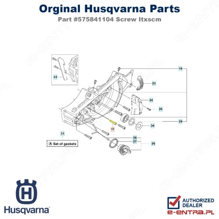 Śruba pilarki Husqvarna