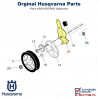 Regulator wysokości kosiarki Husqvarna LB155S, LC356V, LC356AWD, 581497908