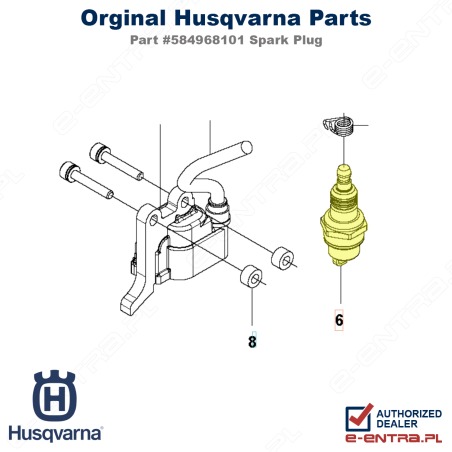 Świeca zapłonowa NGK BPMR-8Y Husqvarna
