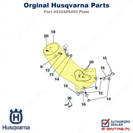 Rura kosza dolna 46\"