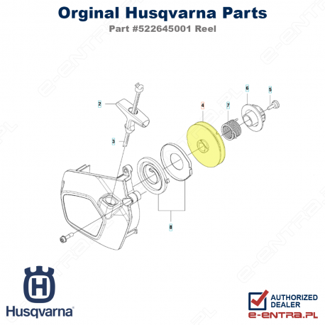 Rolka rozrusznika pilarki Husqvarna