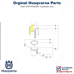Wkładka cylindra pilarki Husqvarna