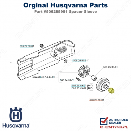 Tuleja dystans. K1250