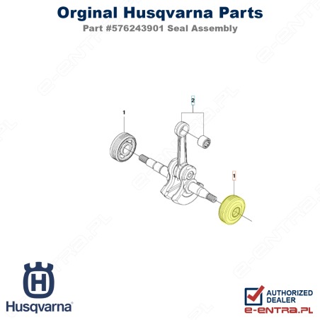 Łożysko wału korbowego pilarki Husqvarna