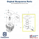 Tłok Husqvarna, komplet