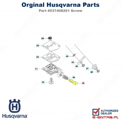 Śruba gaźnika Husqvarna