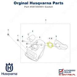 Uszczelka tłumika pilarki Husqvarna