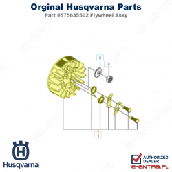 Koło zamachowe pilarki Husqvarna