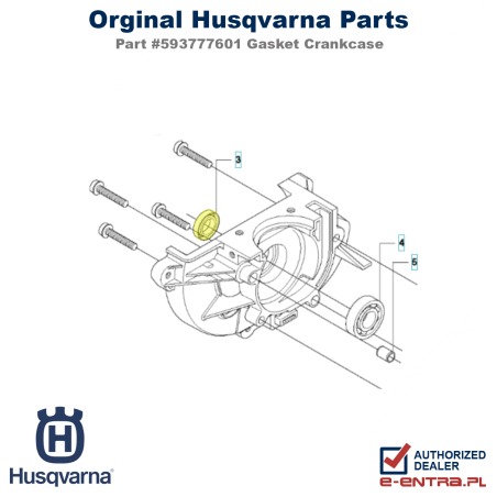 Uszczelka karteru wykaszarki Husqvarna