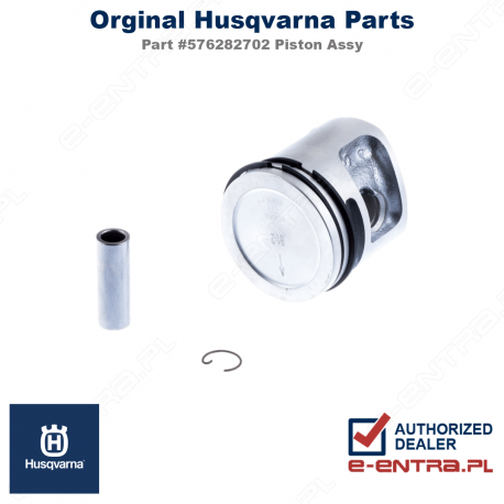Tłok wykaszarki Husqvarna, kompletny