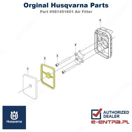 Filtr powietrza Husqvarna