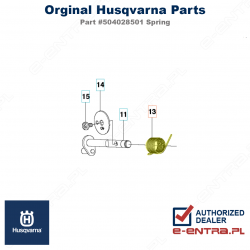 Sprężyna gaźnika pilarki Husqvarna