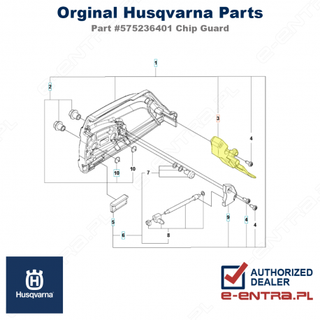 Osłona przed wiórami pilarki Husqvarna