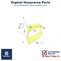 Uchwyt tylny pilarki Husqvarna, część lewa