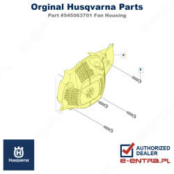 Osłona wentylatora rozrusznika pilarki Husqvarna