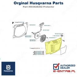 Osłona rozrusznika pilarki Husqvarna