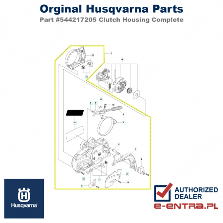 Pokrywa sprzęgła pilarki Husqvarna