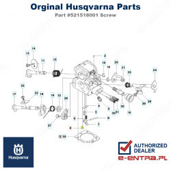 Śruba pilarki Husqvarna