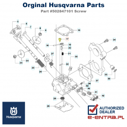 Śruba gaźnika pilarki Husqvarna