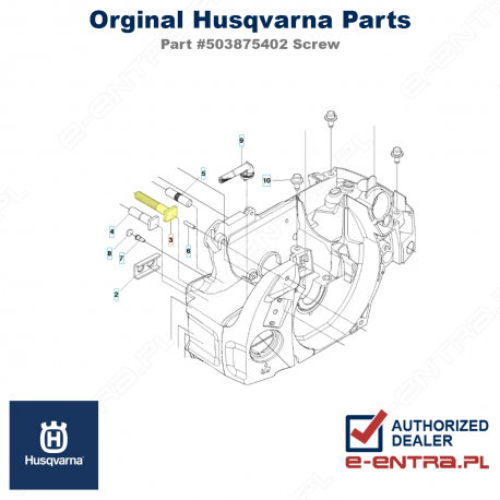 Śruba prowadnicy pilarki Husqvarna