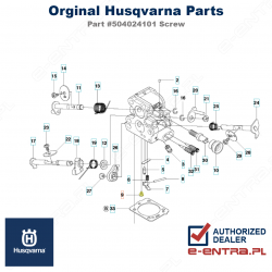 Śruba gaźnika pilarki Husqvarna