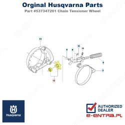 Pokrętło napinacza pilarki Husqvarna