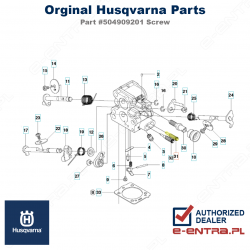 Śruba regulacji gaźnika pilarki Husqvarna