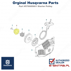 Zabierak rozrusznika pilarki Husqvarna 543 XP