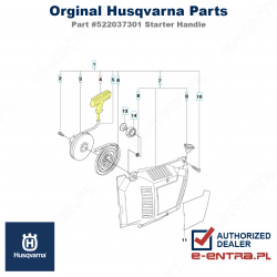 Uchwyt rozruchowy pilarki Husqvarna