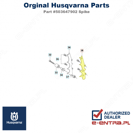 Ostroga pilarki Husqvarna 362XP, 365, 570, 575XP, 503647902