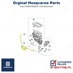 Wkład foliowy uchwytu pilarki Husqvarna 572 XP/XPG