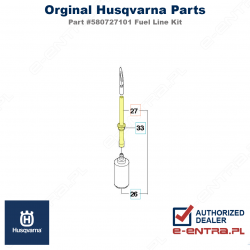 Przewód paliwa pilarki Husqvarna