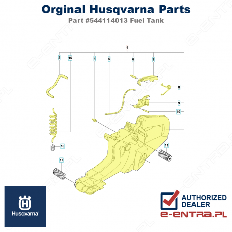 Zbiornik paliwa pilarki Husqvarna