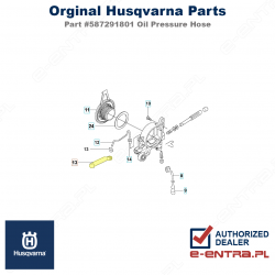 Przewód ciśnieniowy oleju pilarki Husqvarna