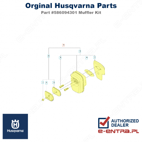 Tłumik pilarki Husqvarna