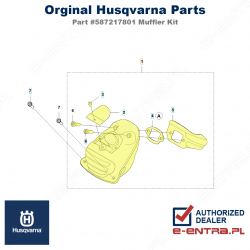 Tłumik pilarki Husqvarna, komplet