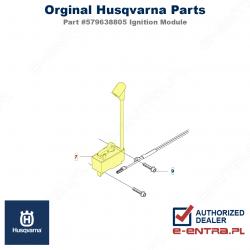 Moduł zapłonowy pilarki Husqvarna 445, 450 nowy typ 579638805