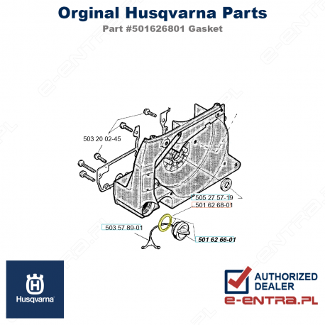 Uszczelka korka pilarki Husqvarna
