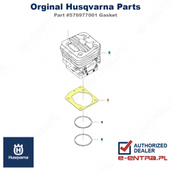 Uszczelka tłoka pilarki Husqvarna 543 XP