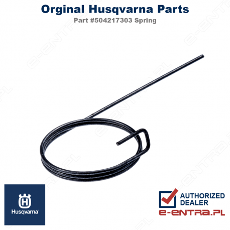 Sprężyna zabieraków Husqvarna 240R, 245RX, H40, H51, H55, 504217303