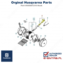 Haczyk do taśmy mierniczej Husqvarna, 505697210