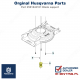 Adapter noża kosiarki Husqvarna LB48, LB48V, LC48, LC48V, LC48VE, 581843101